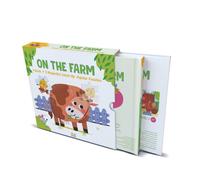 Little Genius Books Magnetic Level-Up - On the Farm (Libro di cartone)