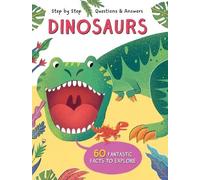 Little Genius Books Step by Step Q&A Dinosaurs (Libro di cartone)