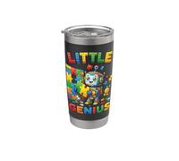 Little Genius Robot Puzzle Builder Design per bambini Bicchiere termico in acciaio inox doppia parete