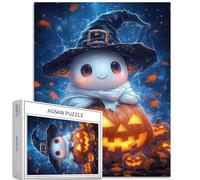 Little Ghost Pumpkin pittura a olio 1000 pezzi puzzle per adulti principianti fantasia Halloween artigianato fai da te decorazione per la casa regalo 68 x 50 cm