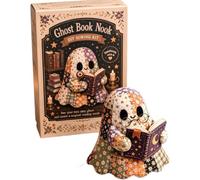 Little Ghost's Cozy - Kit patchwork fai da te per Halloween, con fantasma retrò, con imbottitura in tessuto pretagliato e accessori, regalo per adulti e amanti del mestiere (Ghost Book Nook)