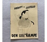 Little Giant Bud Abbott, Lou Costello Vintage 1946 Danish Movie Program
