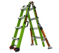 Little Giant Ladder Systems Conquest 2.0 All-Terrain, M17, Scala multi-posizione con bracci regolabili, fibra di vetro, tipo 1A i peso 136 kg (17107-001)