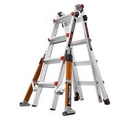 Little Giant Ladders 1304-024 Conquest All-Terrain Scalette multiuso, 4 battistrada, barre stabilizzatrici laterali a parete, costruzione di grado militare pesante, EN131