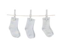 Little Giraffe, confezione da 6 paia di calzini set regalo - DOT/Solid/Stripe 2 paia ogni (blu)