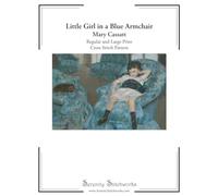 Little Girl in a Blue Armchair Cross Stitch Pattern - Mary Cassatt: Regular and Large Print Pattern