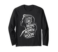 Little Girls With Dreams Diventano Donne Con Visione Maglia a Manica