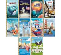Little Golden Book Nonfiction Discovery Set (10 Hardcover Books) - Includes: Whales, the First Moon Landing, the Solar System, Boston, Chicago & More - Classic Storybook Collection for Kids Ages 2-5