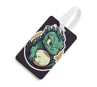 Little Green Dragon's Egg Etichetta per bagagli Divertente Identificatore per bagagli Etichette per Zaini Etichette per bagagli da viaggio Uniche Etichette per bagagli da viaggio Etichette per nome ID
