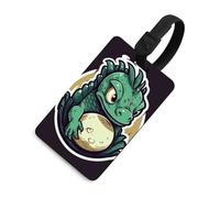 Little Green Dragon's Egg Etichetta per bagagli Divertente Identificatore per bagagli Etichette per Zaini Etichette per bagagli da viaggio Uniche Etichette per bagagli da viaggio Etichette per nome ID
