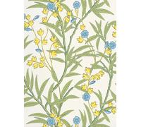 Little Greene Carta da parati Bamboo Floral - Blue Verditer