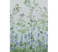 Little Greene Carta da parati Bird and Bluebell - Celestial Blue