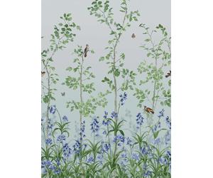 Little Greene Carta da parati Bird and Bluebell - Celestial Blue