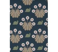 Little Greene Carta da parati Burges Snail - Dark Blue