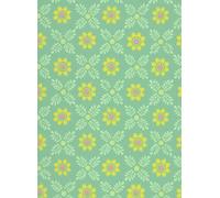 Little Greene Carta da parati Ditsy Block - Green Verditer