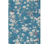 Little Greene Carta da parati Massingberd Blossom - Deep Blue