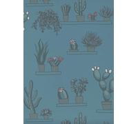Little Greene Carta da parati Mr Straw's Greenhouse - Air Force Blue