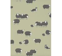 Little Greene Carta da parati Nip & Lassie - Kitchen Green