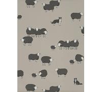 Little Greene Carta da parati Nip & Lassie - Slaked Lime Dark
