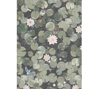 Little Greene Carta da parati panoramica Lily Pads - Normandy Grey
