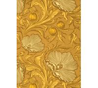 Little Greene Carta da parati Poppy Trail - Yellow Pink