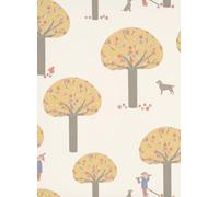 Little Greene Carta da parati Rodney Street - Light Gold