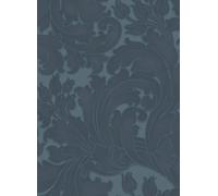 Little Greene Carta da parati Tulip - Blue/ Black