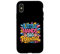 Little Hands Big Potential Leader Kids Pride - Custodia per iPhone X/XS