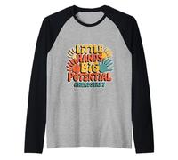 Little Hands Big Potential Leader Kids Pride - Maglia con Maniche Raglan