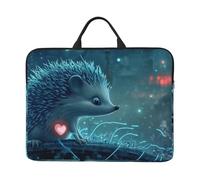 Little Hedgehog Of Love Custodia per notebook con manico per computer portatile da 14 pollici per donne uomini borsa imbottita per laptop