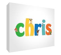 Little Helper CHRIS-A6BLK-15DE - Decorazione per neonato, con brillantini, 10,5 x 15 x 2 cm, misura media