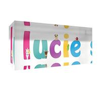 Little Helper Souvenir decorativo in acrilico trasparente lucido come Diamante Stile Illustrativo colorato con il nome di Giovane Ragazza Lucie 5 x 15 x 2 cm piccolo
