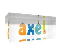 Little Helper Souvenir decorativo in acrilico trasparente lucido come Diamante Stile Illustrativo colorato con il nome di Giovane Ragazzo Axel 5 x 15 x 2 cm piccolo