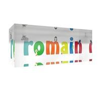 Little Helper Souvenir decorativo in acrilico trasparente lucido come Diamante Stile Illustrativo colorato con il nome di Giovane Ragazzo Romano 5 x 21 x 2 cm grande