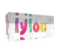 Little Helper Souvenir decorativo in acrilico trasparente lucido come Diamante Stile Illustrativo colorato con il nome di Giovane Ragazza Lylou 5 x 15 x 2 cm piccolo