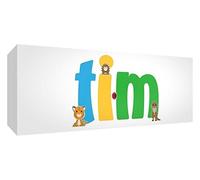 Little Helper TIM-515BLK-15DE - Toppe per neonato, con diamante lucido, personalizzabili con nome di ragazzo, Tim, piccolo, 5 x 15 x 2 cm