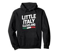 Little Italy Cleveland Ohio - Bandiera Italiana per immigrati Felpa con Cappuccio