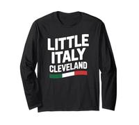 Little Italy Cleveland Ohio - Bandiera Italiana per immigrati Maglia a Manica