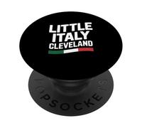 Little Italy Cleveland Ohio - Bandiera italiana per immigrati PopSockets PopGrip Adesivo