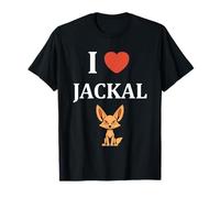 Little Jackals Animals Funny Quote Simple i Love Jackal Maglietta