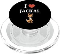 Little Jackals Animals Funny quote Simple i love Jackal PopSockets PopGrip per MagSafe