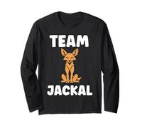 Little Jackals Animals Funny Quote Simple Team Jackal Maglia a Manica