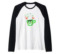 Little Joys - Tazza da caffè Sorridente con Cartoni Animati Maglia con Maniche Raglan