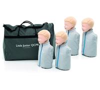 Little Junior QCPR Laerdal - Bambola da allenamento realistica per genitori e corsi di allenamento, set da 4 pezzi Junior QCPR per primo soccorso, anatomia realistica, colore della pelle chiaro