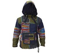 LITTLE KATHMANDU - Giacca - Maniche lunghe - Uomo, Multicolore - Single Zip Kangaroo, X-Large
