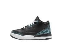 Little Kid's Jordan 3 Retro Fear 'Night Stadium/Total Orange' (DM0966 080) PS Pre School, Nero/Rosso sirena-hyper Jade, 1 Little Kid
