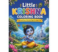 Little Krishna Coloring Book: Fun and Easy Coloring Pages for Ages 3-8
