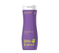 Little Leaves - Shampoo e gel doccia per bambini 2 in 1, vaniglia e pera (473 ml), shampoo biodegradabile per bambini, shampoo per bambini e gel doccia vegano, shampoo per neonati, cosmetici naturali