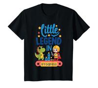 Little Legend in Progress - Cute Cartoon Knight and Dinosaur Maglietta