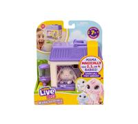 Little Live Pets Mamma Surprise Minis Coniglietto, cura la tua mamma di criceto o coniglietto nella sua stalla e 2, 3 o 4 mini bambini caldi benvenutiLittle Live Pets - Mama Surprise Minis